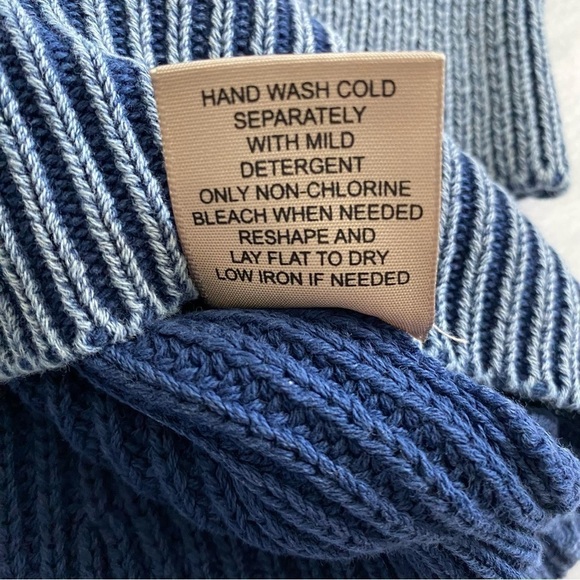 Philosophy | Knitted Pullover Sweater | Blue | Size: XS - Picture 3 of 7